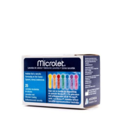 Microlet Lancetas De Colores 25 Ud.